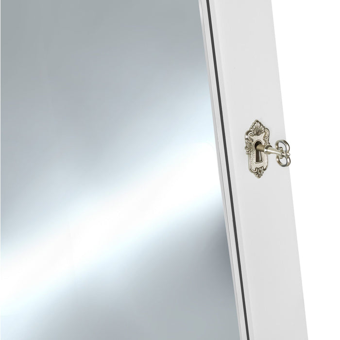 tectake® Sieradenkast met spiegel, rechtopstaand