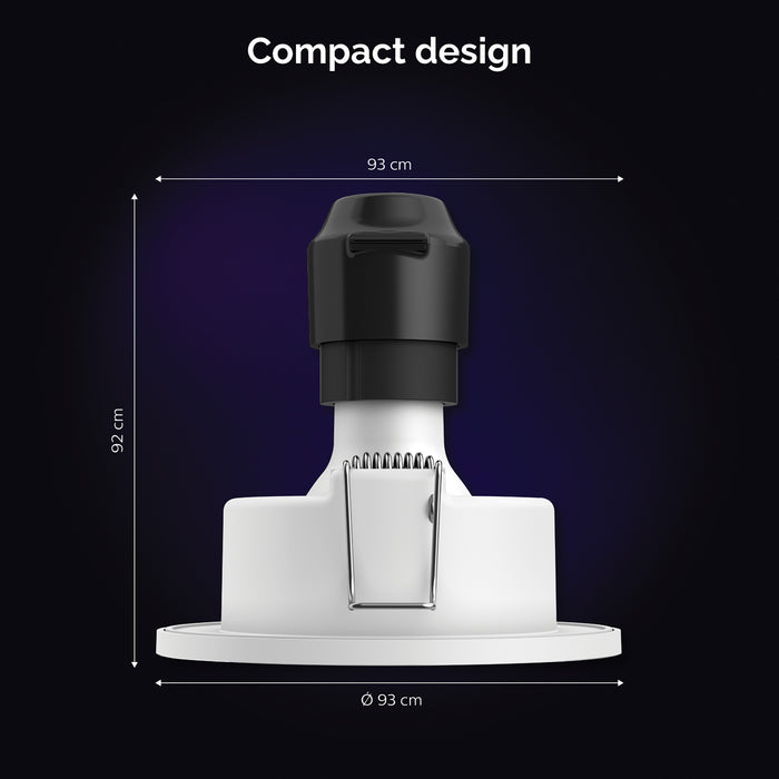 Philips Hue White & Color Ambiance Xamento Inbouwspot - GU10 - Ø 9,3