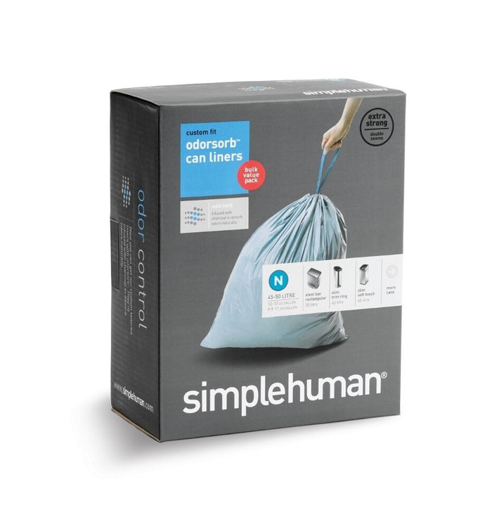 Simplehuman Code N Afvalzakken 45-50 Liter - 20 zakken