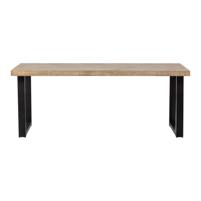 Woood Tablo Eettafel 200 x 90 - Bruin Visgraat