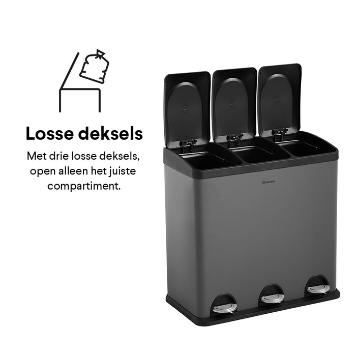 Homra Maxer-20 Pedaalemmer 60 Liter (3x20 Liter)