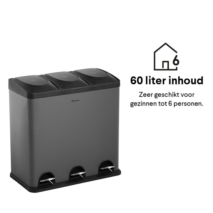 Homra Maxer-20 Pedaalemmer 60 Liter (3x20 Liter)