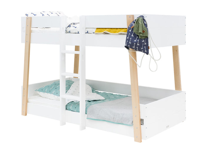 Bopita Lisa stapelbed 90x200 - Wit|Naturel
