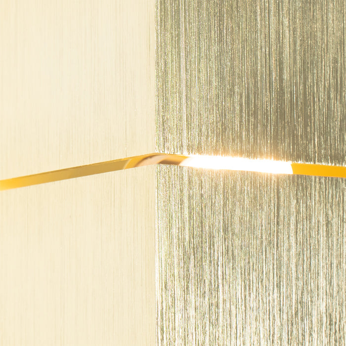 QAZQA Moderne wandlamp goud 9,7 cm - Transfer Groove