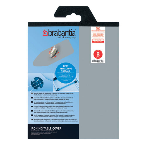 Brabantia Metallic Type B Strijkplankhoes 124 x 38 cm