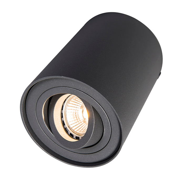 QAZQA Set van 6 spots donkergrijs draai- en kantelbaar - Rondoo up