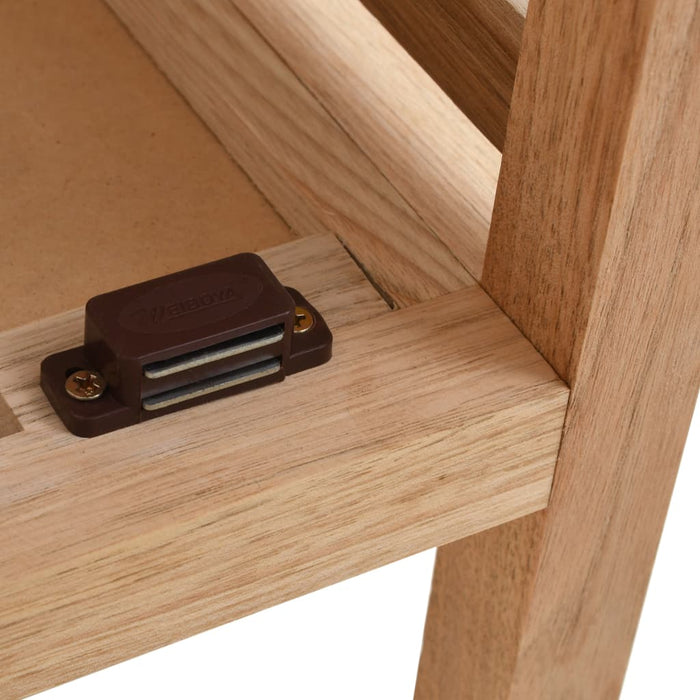 Prolenta Premium - Badkamerkast 39,5x35,5x86 cm massief walnotenhout