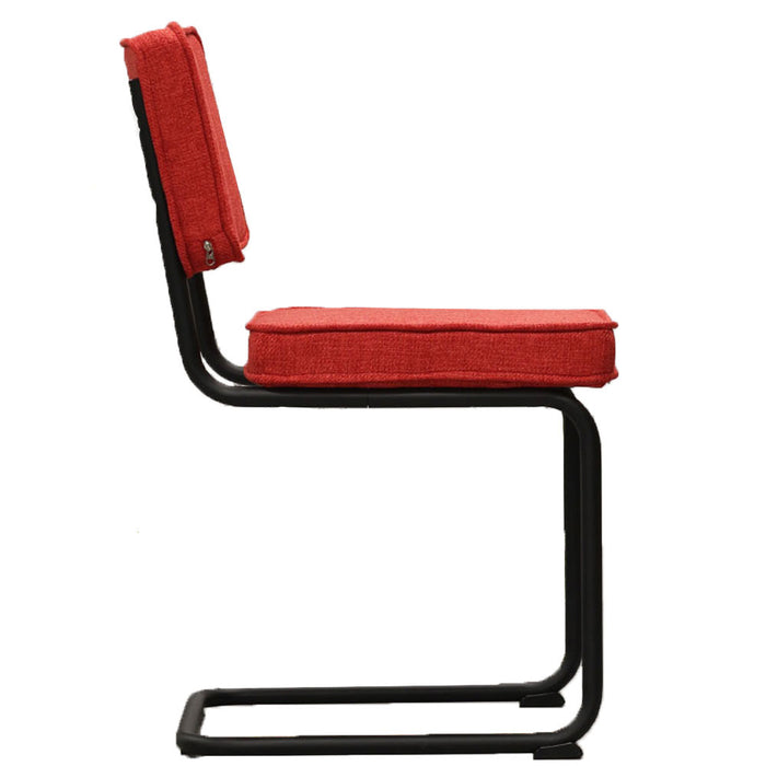 Dimehouse Industriële eetkamerstoel Remo rood