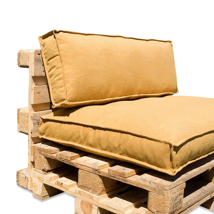 In The Mood Collection Salvador Palletkussens - L120 cm - Geel