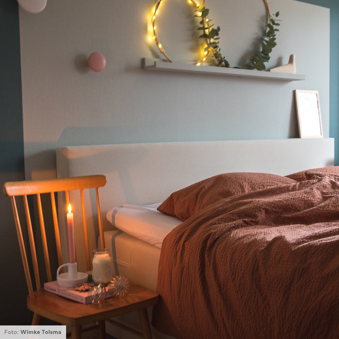 Crisp Sheets Dekbedovertrek 200 x 220 cm - Terracotta