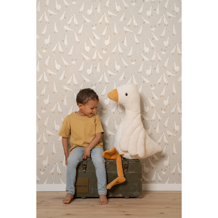 Little Dutch Little Goose Fotobehang - Dieren - 2,80x3m - Groen