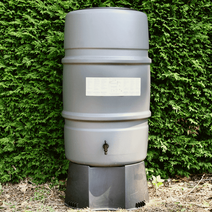 Harcostar - Regentonset Harcostar - 227 L - Antraciet + Voet + Vulauto