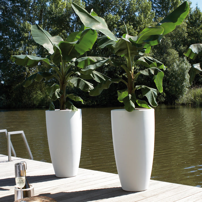 elho Pure Soft Round High Bloempot Ø 30 cm - Wit