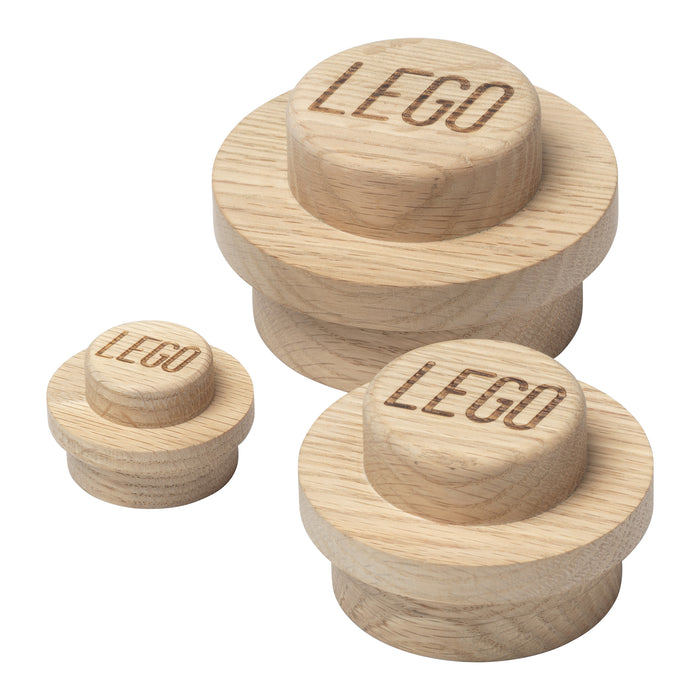 LEGO Wood Kapstokhaak - Set van 3