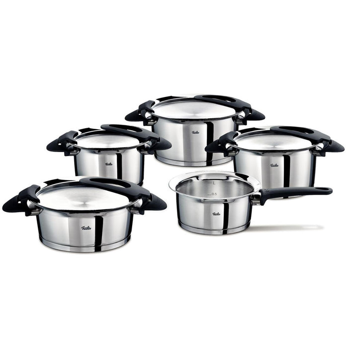 Fissler intensa pannenset, 5-delig zwart