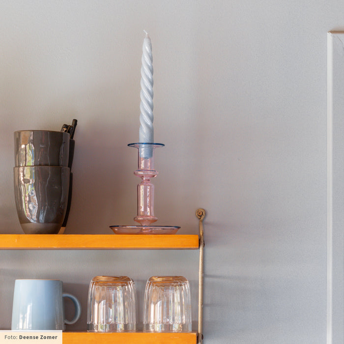 HAY Flare Kandelaar Medium - Roze