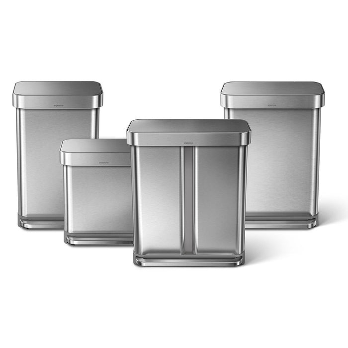 Simplehuman Rectangular Liner Pocket Pedaalemmer 45 Liter