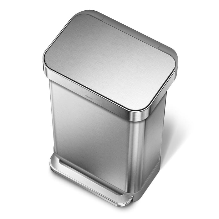 Simplehuman Rectangular Liner Pocket Pedaalemmer 45 Liter