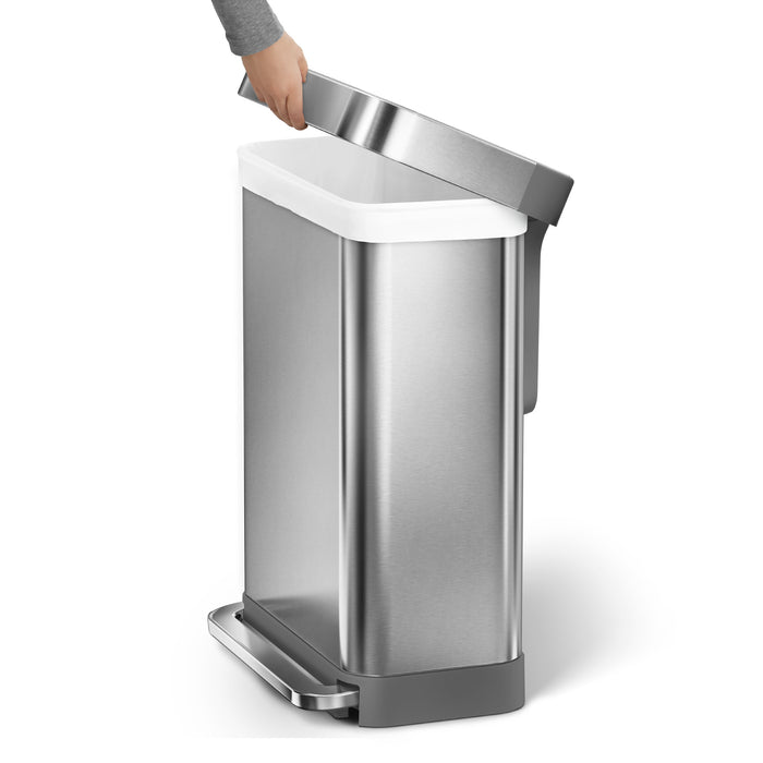 Simplehuman Rectangular Liner Pocket Pedaalemmer 45 Liter