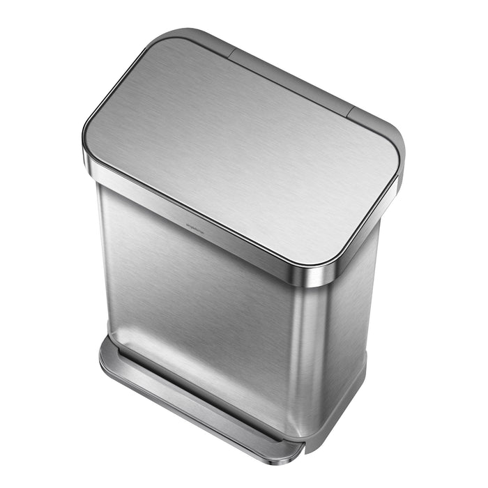 Simplehuman Rectangular Liner Pocket Pedaalemmer 55 Liter