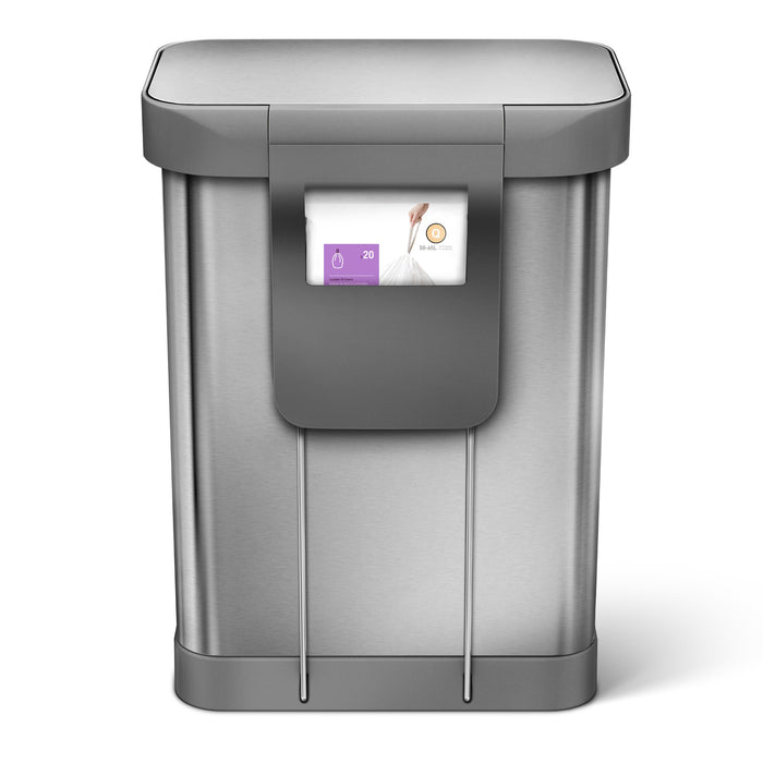 Simplehuman Rectangular Liner Pocket Pedaalemmer 55 Liter