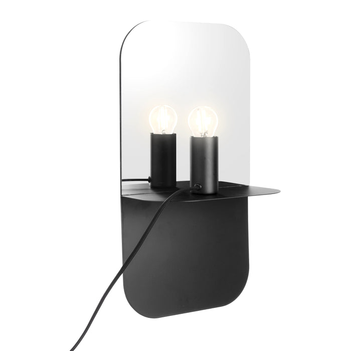 Leitmotiv Plate Wandlamp Met Spiegel