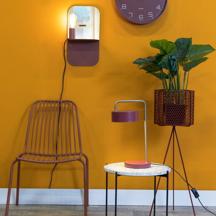 Leitmotiv Plate Wandlamp Met Spiegel