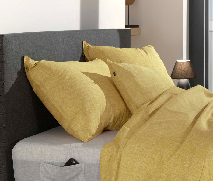 Zo Home Lino Kussensloop Linnen Look aspen yellow