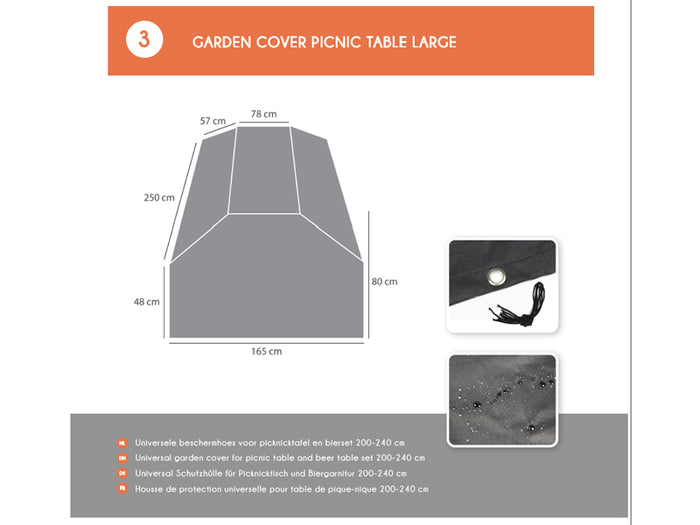 Inklapbare bierset Berlijn 200 cm olijfgroen