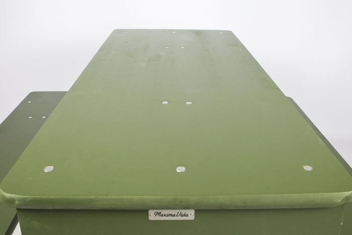 Inklapbare bierset Berlijn 200 cm olijfgroen