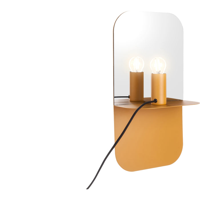 Leitmotiv Plate Wandlamp Met Spiegel