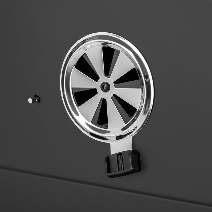 tectake® Houtskoolbarbecue in hoogte verstelbaar - Zwart