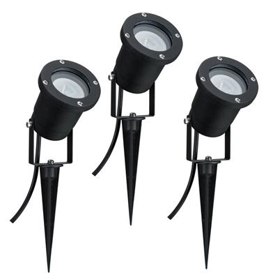 Paulmann 988.97 Grondverlichting voor buiten Zwart GU10 3,5 W LED