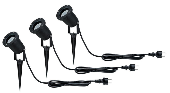 Paulmann 988.97 Grondverlichting voor buiten Zwart GU10 3,5 W LED