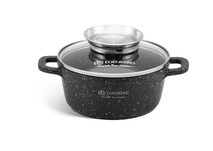 Edenberg Stonetec Line - 10-delige Luxe Pannenset van Gesmeed