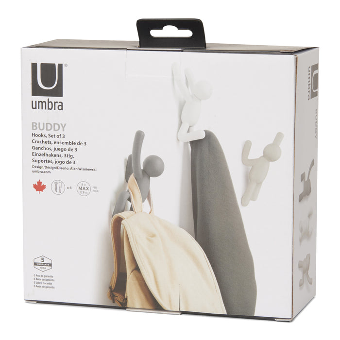 Umbra Buddy Kapstokhaken - set van 3