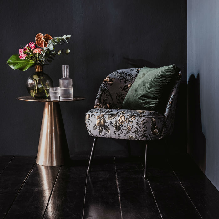 WOOOD Vogue Fauteuil - Fluweel Poppy Grijs