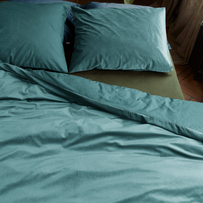 At Home by Beddinghouse Tender Dekbedovertrek 240 x 200/220 cm - Blauw/Groen