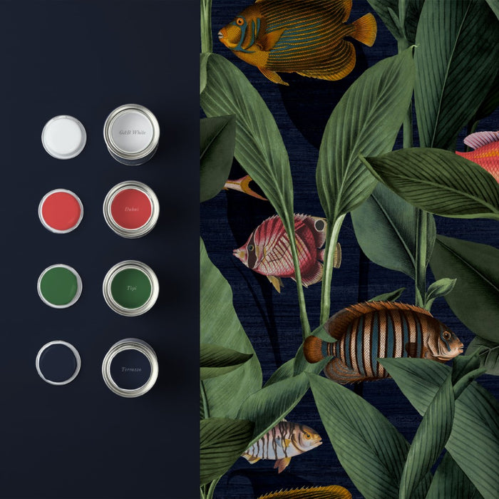 Graham & Brown - Vliesbehang - Aquarium Deep Sea - 10mx52cm