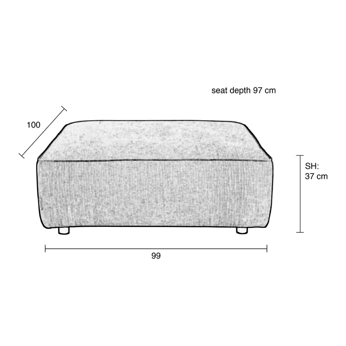 Zuiver Hunter Bank Element - Sand