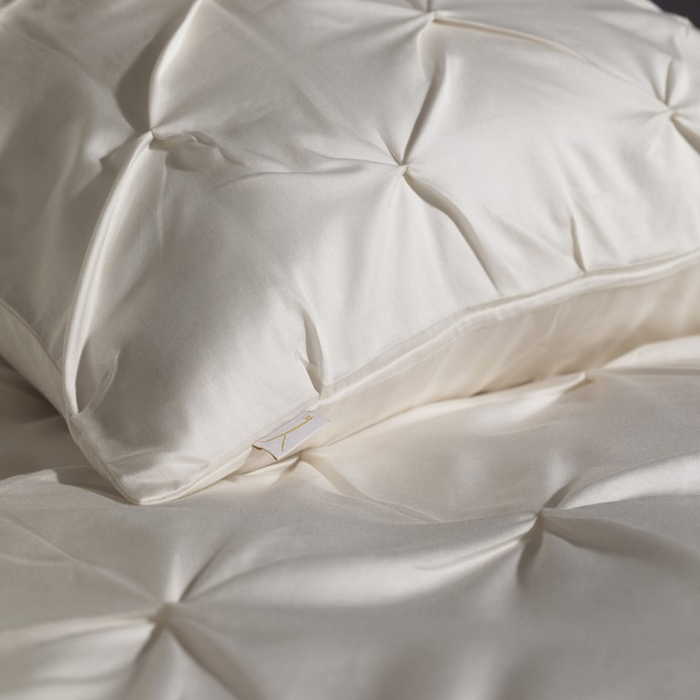 Yellow Dekbedovertrek Katoen Satijn Nova - off white