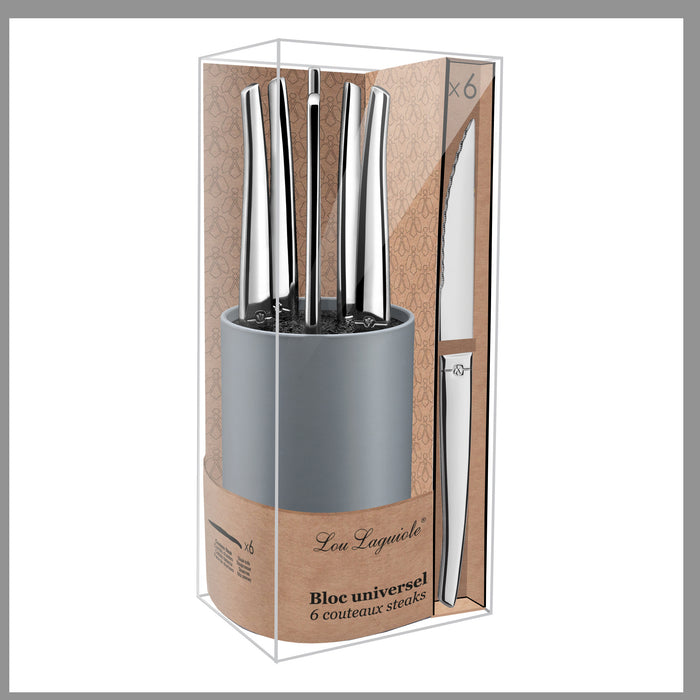 Lou Laguiole Steakmessenset 6-delig
