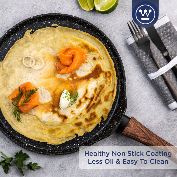 Westinghouse Pannenkoekenpan 28 cm Black Marble Wood