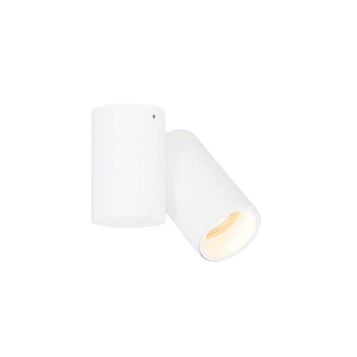 QAZQA Design plafondspot wit kantelbaar GU10 50mm - Michael