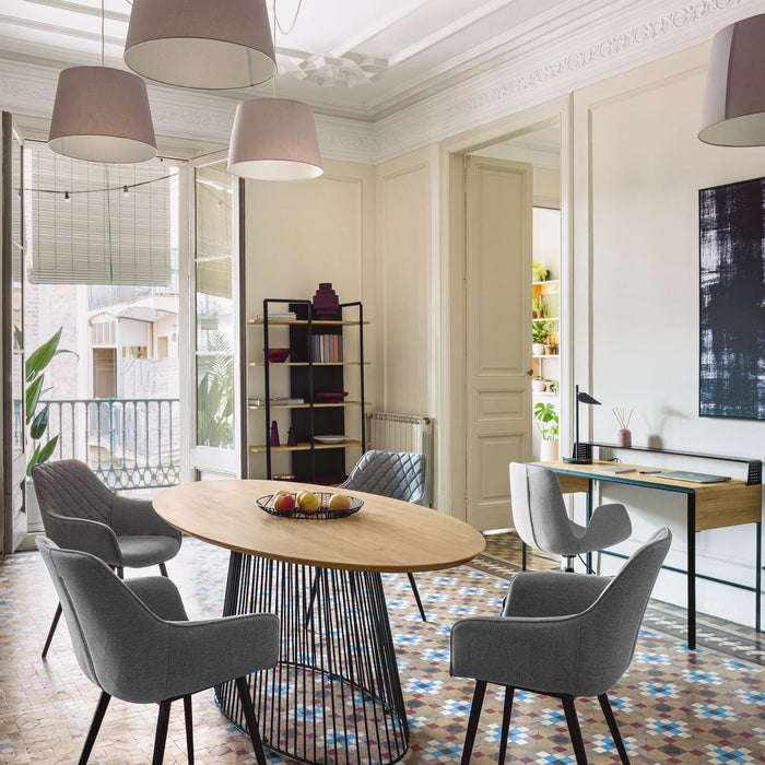 Kave Home Amira Eetkamerstoel - Lichtgrijs
