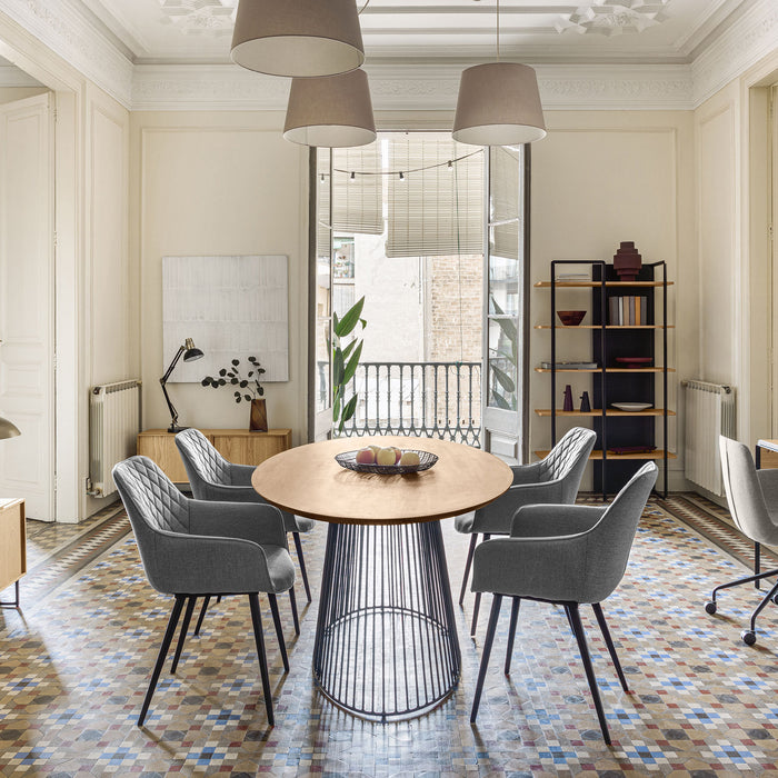 Kave Home Amira Eetkamerstoel - Lichtgrijs