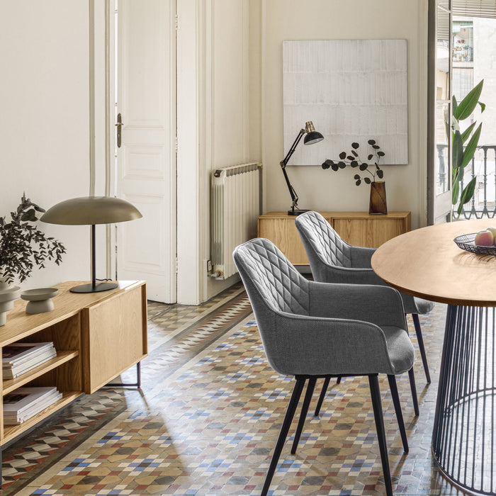 Kave Home Amira Eetkamerstoel - Lichtgrijs