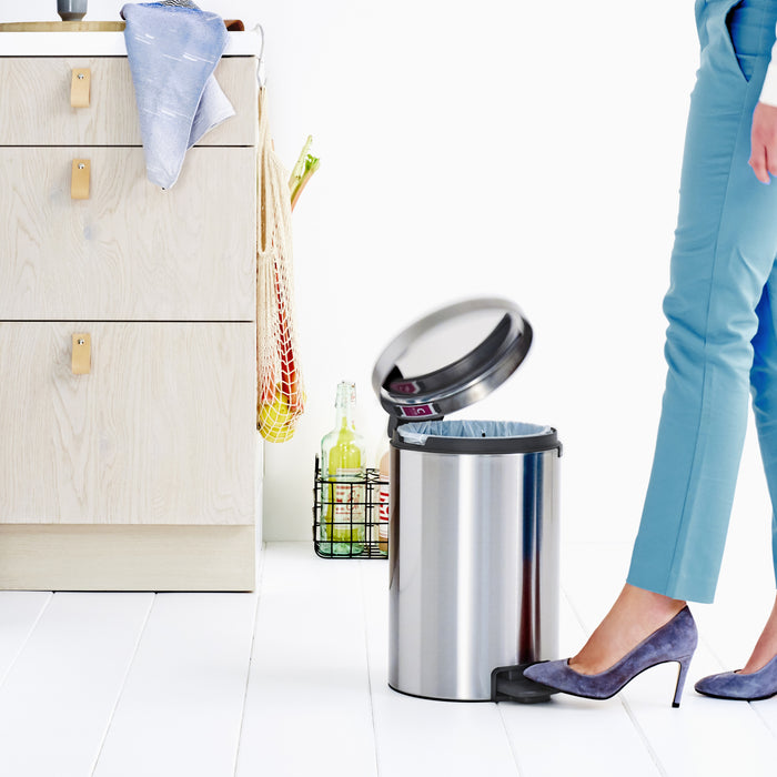 Brabantia NewIcon Pedaalemmer 12 L Vingerafdrukvrij - Matt Steel