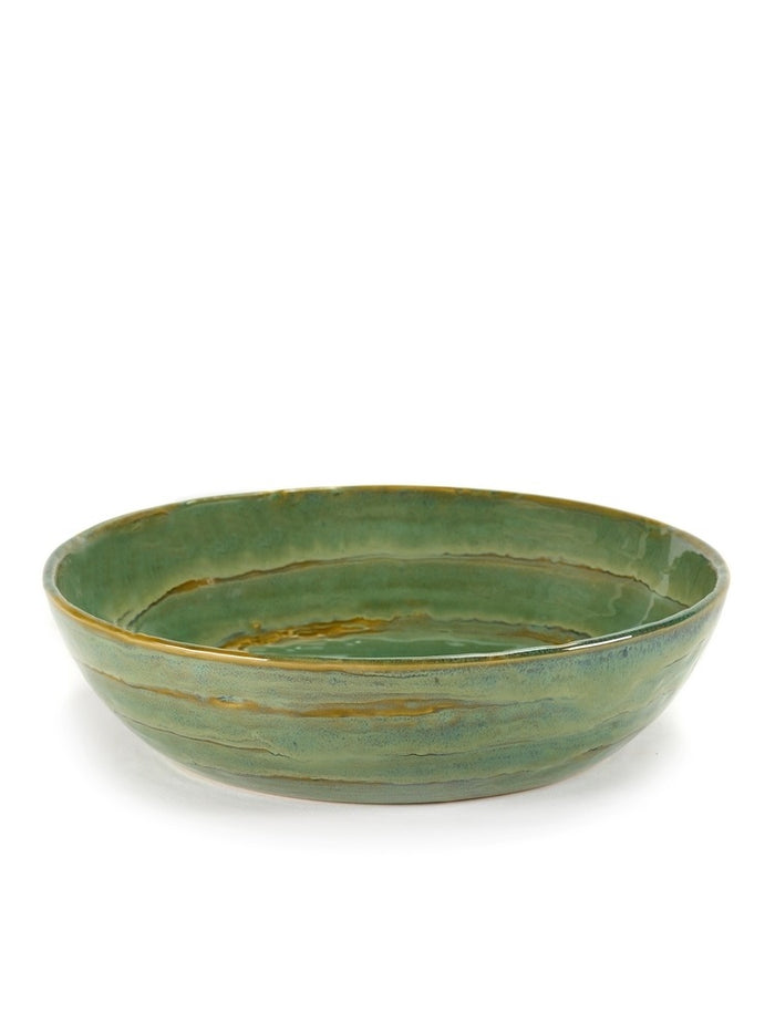 SERAX - Pascale Naessens - Pure Saladeschaal Ø 20 cm - Zeegroen - Set van 4