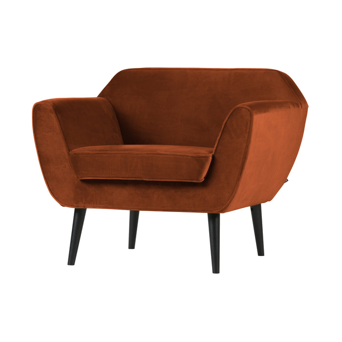 Woood Rocco Fauteuil - Velvet - Roest